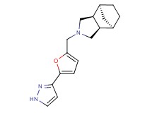 (1R*,2R*,6S*,7S*)-4-{[5-(1H-pyrazol-3-yl)-2-furyl]methyl}-4-azatricyclo[5.2.1.0~2,6~]decane