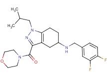 N-(3,4-difluorobenzyl)-1-isobutyl-3-(4-morpholinylcarbonyl)-4,5,6,7-tetrahydro-1H-indazol-5-amine