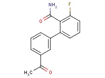 3'-acetyl-3-fluorobiphenyl-2-carboxamide