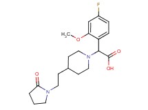 (4-fluoro-2-methoxyphenyl){4-[2-(2-oxopyrrolidin-1-yl)ethyl]piperidin-1-yl}acetic acid