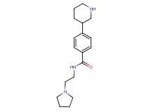4-piperidin-3-yl-N-(2-pyrrolidin-1-ylethyl)benzamide