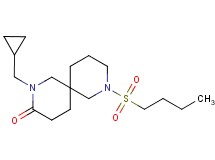 8-(butylsulfonyl)-2-(cyclopropylmethyl)-2,8-diazaspiro[5.5]undecan-3-one