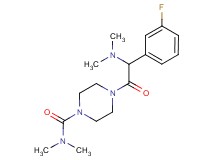 4-[(dimethylamino)(3-fluorophenyl)acetyl]-N,N-dimethyl-1-piperazinecarboxamide