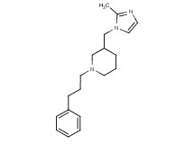 3-[(2-methyl-1H-imidazol-1-yl)methyl]-1-(3-phenylpropyl)piperidine