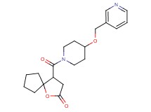 4-{[4-(3-pyridinylmethoxy)-1-piperidinyl]carbonyl}-1-oxaspiro[4.4]nonan-2-one