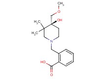2-{[(4S)-4-hydroxy-4-(methoxymethyl)-3,3-dimethyl-1-piperidinyl]methyl}benzoic acid