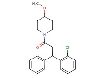 1-[3-(2-chlorophenyl)-3-phenylpropanoyl]-4-methoxypiperidine