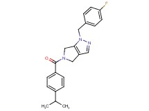 1-(4-fluorobenzyl)-5-(4-isopropylbenzoyl)-1,4,5,6-tetrahydropyrrolo[3,4-c]pyrazole