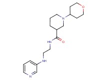 N-[2-(pyridin-3-ylamino)ethyl]-1-(tetrahydro-2H-pyran-4-yl)piperidine-3-carboxamide