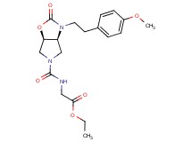 ethyl [({(3aS*,6aR*)-3-[2-(4-methoxyphenyl)ethyl]-2-oxohexahydro-5H-pyrrolo[3,4-d][1,3]oxazol-5-yl}carbonyl)amino]acetate