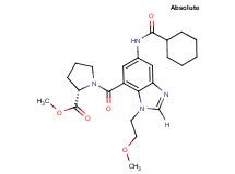 methyl 1-{[5-[(cyclohexylcarbonyl)amino]-1-(2-methoxyethyl)-1H-benzimidazol-7-yl]carbonyl}-L-prolinate