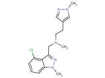 N-[(4-chloro-1-methyl-1H-indazol-3-yl)methyl]-N-methyl-2-(1-methyl-1H-pyrazol-4-yl)ethanamine