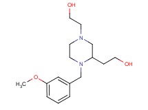 2,2'-[4-(3-methoxybenzyl)-1,3-piperazinediyl]diethanol