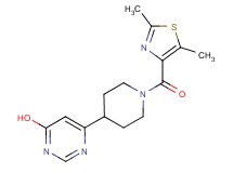 6-{1-[(2,5-dimethyl-1,3-thiazol-4-yl)carbonyl]piperidin-4-yl}pyrimidin-4-ol