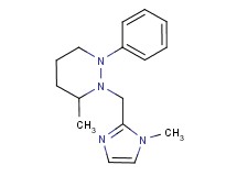3-methyl-2-[(1-methyl-1H-imidazol-2-yl)methyl]-1-phenylhexahydropyridazine