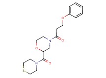 4-(3-phenoxypropanoyl)-2-(4-thiomorpholinylcarbonyl)morpholine