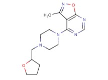 3-methyl-4-[4-(tetrahydrofuran-2-ylmethyl)piperazin-1-yl]isoxazolo[5,4-d]pyrimidine