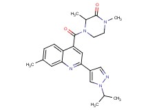 4-{[2-(1-isopropyl-1H-pyrazol-4-yl)-7-methylquinolin-4-yl]carbonyl}-1,3-dimethylpiperazin-2-one