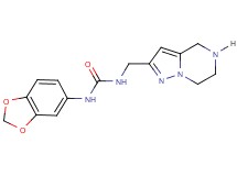 N-1,3-benzodioxol-5-yl-N'-(4,5,6,7-tetrahydropyrazolo[1,5-a]pyrazin-2-ylmethyl)urea