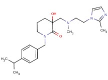 3-hydroxy-1-(4-isopropylbenzyl)-3-({methyl[2-(2-methyl-1H-imidazol-1-yl)ethyl]amino}methyl)piperidin-2-one