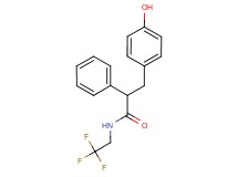 3-(4-hydroxyphenyl)-2-phenyl-N-(2,2,2-trifluoroethyl)propanamide