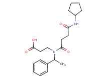 3-[[4-(cyclopentylamino)-4-oxobutanoyl](1-phenylethyl)amino]propanoic acid