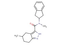 N-(2,3-dihydro-1H-inden-2-yl)-N,5-dimethyl-4,5,6,7-tetrahydro-2H-indazole-3-carboxamide