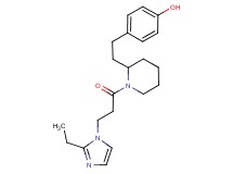 4-(2-{1-[3-(2-ethyl-1H-imidazol-1-yl)propanoyl]piperidin-2-yl}ethyl)phenol