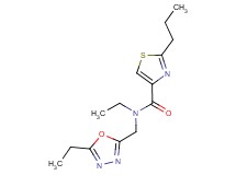 N-ethyl-N-[(5-ethyl-1,3,4-oxadiazol-2-yl)methyl]-2-propyl-1,3-thiazole-4-carboxamide