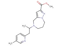 methyl 5-[1-methyl-2-(5-methylpyridin-2-yl)ethyl]-5,6,7,8-tetrahydro-4H-pyrazolo[1,5-a][1,4]diazepine-2-carboxylate
