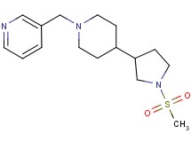 3-({4-[1-(methylsulfonyl)-3-pyrrolidinyl]-1-piperidinyl}methyl)pyridine