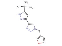 4-(5-tert-butyl-1H-pyrazol-3-yl)-1-(3-furylmethyl)-1H-1,2,3-triazole