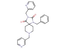1-benzyl-3-(2-pyridinylmethyl)-8-(3-pyridinylmethyl)-1,3,8-triazaspiro[4.5]decane-2,4-dione