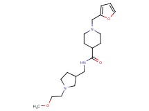 1-(2-furylmethyl)-N-{[1-(2-methoxyethyl)-3-pyrrolidinyl]methyl}-4-piperidinecarboxamide
