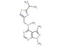 N-[(2-isopropyl-1,3-thiazol-4-yl)methyl]-N,1,3-trimethyl-1H-pyrazolo[3,4-d]pyrimidin-4-amine