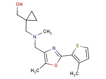 {1-[(methyl{[5-methyl-2-(3-methyl-2-thienyl)-1,3-oxazol-4-yl]methyl}amino)methyl]cyclopropyl}methanol