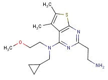 2-(2-aminoethyl)-N-(cyclopropylmethyl)-N-(2-methoxyethyl)-5,6-dimethylthieno[2,3-d]pyrimidin-4-amine dihydrochloride