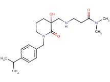 N~3~-{[3-hydroxy-1-(4-isopropylbenzyl)-2-oxopiperidin-3-yl]methyl}-N~1~,N~1~-dimethyl-beta-alaninamide