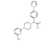 [4-(6-methylpyridin-2-yl)piperazin-1-yl][4-(1H-pyrazol-1-yl)phenyl]acetic acid