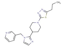 3-({2-[1-(5-propyl-1,3,4-thiadiazol-2-yl)piperidin-4-yl]-1H-imidazol-1-yl}methyl)pyridine