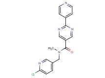 N-[(6-chloro-3-pyridinyl)methyl]-N-methyl-2-(4-pyridinyl)-5-pyrimidinecarboxamide