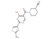 1-{[4-hydroxy-2-(2-methyl-1,3-thiazol-4-yl)pyrimidin-5-yl]carbonyl}piperidine-3-carbonitrile