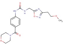 N-{[3-(2-methoxyethyl)-1,2,4-oxadiazol-5-yl]methyl}-N'-[4-(morpholin-4-ylcarbonyl)phenyl]urea