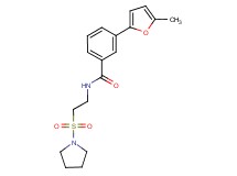 3-(5-methyl-2-furyl)-N-[2-(pyrrolidin-1-ylsulfonyl)ethyl]benzamide