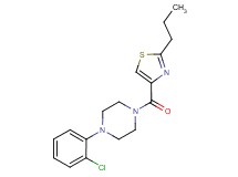1-(2-chlorophenyl)-4-[(2-propyl-1,3-thiazol-4-yl)carbonyl]piperazine
