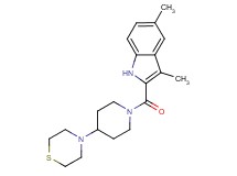 3,5-dimethyl-2-[(4-thiomorpholin-4-ylpiperidin-1-yl)carbonyl]-1H-indole