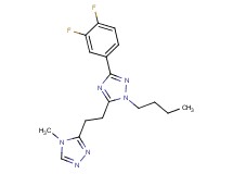 1-butyl-3-(3,4-difluorophenyl)-5-[2-(4-methyl-4H-1,2,4-triazol-3-yl)ethyl]-1H-1,2,4-triazole