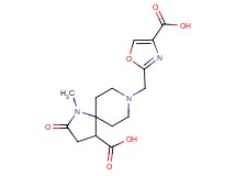 8-[(4-carboxy-1,3-oxazol-2-yl)methyl]-1-methyl-2-oxo-1,8-diazaspiro[4.5]decane-4-carboxylic acid