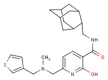 N-(2-adamantylmethyl)-2-hydroxy-6-{[methyl(3-thienylmethyl)amino]methyl}nicotinamide