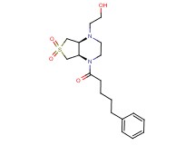 2-[(4aR*,7aS*)-6,6-dioxido-4-(5-phenylpentanoyl)hexahydrothieno[3,4-b]pyrazin-1(2H)-yl]ethanol